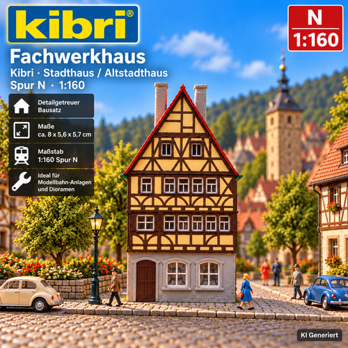 Kibri fachwerkhaus stadthaus - kibri, n