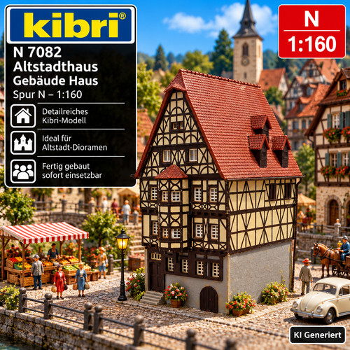 Kibri fachwerkhaus stadthaus - n,